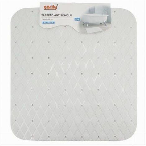 Trade Shop - TAPPEN TAPPEINO PVC-ANTISCIVOLO FÜR VASCA BAGNO DOCCIA 50X50CM 79726 BIANCO -