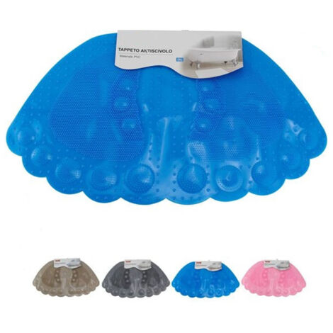 Trade Shop - TAPPEN TAPPETINO PVC FORMA PIEDIANTISCIVOLO VASCA BAGNO DOCCIA 60X34 CM 59631 -