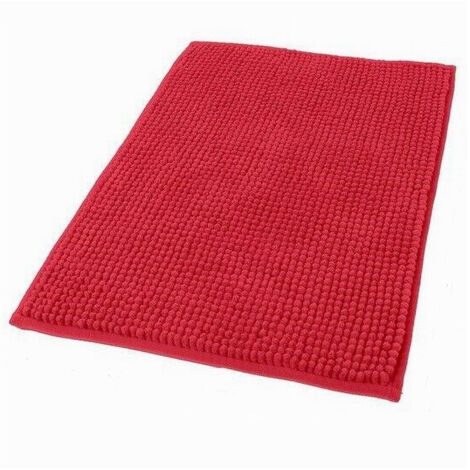 Trade Shop - TAPPETINO ANTISCIVOLOPER BAGNO ARREDO 45 X 75 CM ROSSO IN ALL 69908 -