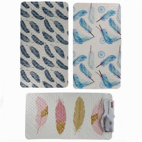 Trade Shop - TAPPETINO ANTISCIVOLOPER BAGNO ARREDO FANTASIA MIT PIUME 38X70CM 59500 -