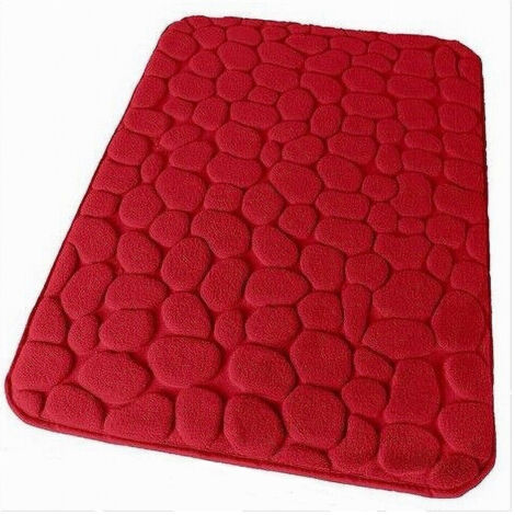 Trade Shop - TAPPETINO TAPPEINO NACH ARREDO 45X75 CM EFFETTO SASSI ROSSO 69935 -