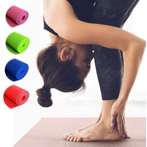 Trade Shop - TAPPETINO YOGA IN PVC 61X173X0.8 CM AEROBICA FITNESS PILATE PALESTRA -