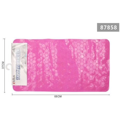 Trade Shop - Tappeto Antiscivolo Rettangolare Per Bagno Doccia Nido Ape Rosa 37 X 68 Cm 87858 -