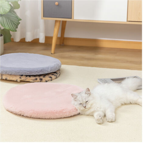 TRADE SHOP - Tappeto Cute Pelliccia Fluffy Vari Colori Living Stanza Da Letto Salone 90x90 Cm -