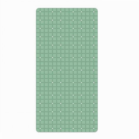 TRADE SHOP - Tappeto Tappetino In Pvc Antiscivolo Vasca Da Bagno Doccia 68x36 Cm 79752 Verde -