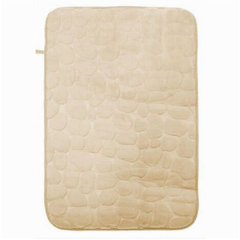 TRADE SHOP - Tappeto Tappetino In Tessuto Effetto Sassi Per Arredo Bagno 45 X 70 Cm 79930 -