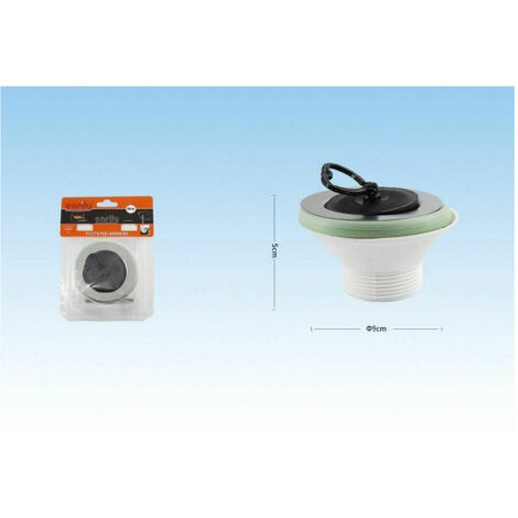 Trade Shop - Tappo Piletta Per Lavabo Bidet Lavandino Diametro 9 Cm X 5 Cm Scarico 52553 -