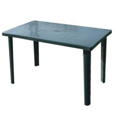 Trade Shop - TAVOLO VERDE RETTANGOLA DA GIARDINO 120X70 CM PERFETTO FÜR EXTERAL SPACE 016302 -
