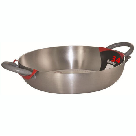 Trade Shop - Tegame In Alluminio Pentola Con Doppio Manico Soft Touch Ergonomici Da ø22 A 40cm Cucina -     -diámetro 34cm  -