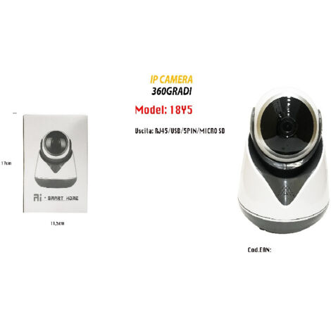 Trade Shop - Telecamera Camera Motorizzata 3mpx Videosorveglianza Ip Infrarossi Maxtech 18y5 -