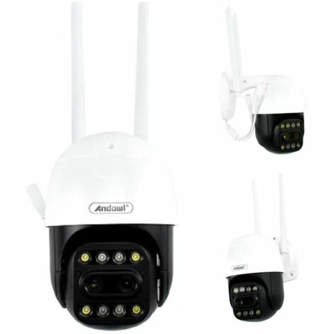 Trade Shop - Telecamera Panoramica Di Sicurezza Ip 2khd Wifi Ai Dome 360° Impermeabile Q-s700 -