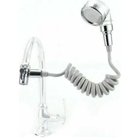 Trade Shop - Telefon-Dusche für Badezimmer Küchenarmatur mit elastischer Spirale Q-HS1 -