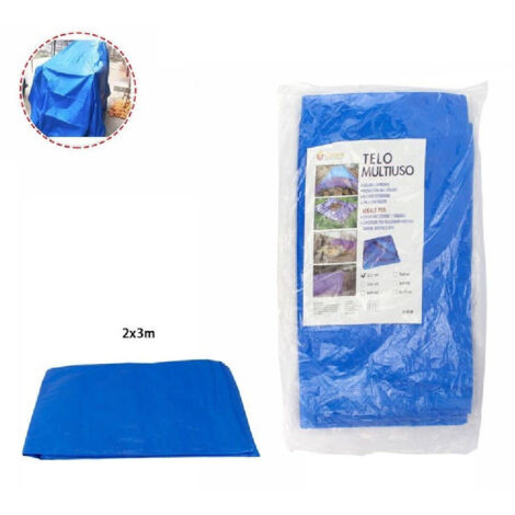 Trade Shop - TELO TELONE ZUSAMMENARBEIT IMPERMEABILE BLU MULTIUSA MISURA 2X3 MT 69436 -