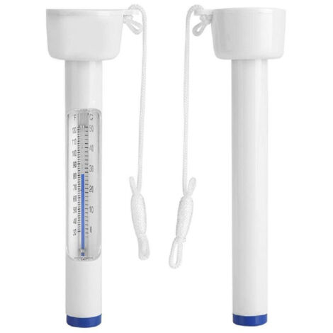 Trade Shop - Termometro Grande 18,5cm Per Piscina Con Rilevazione Gradi C° E F° Cordino 42382 -