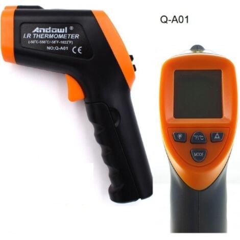 Trade Shop - Termometro Pistola Digitale Per Temperatura A Infrarossi Senza Contatto Q-a01
