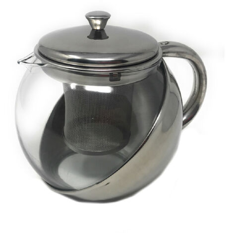 Trade Shop - THEYER MIT FILTER INFUSORE FOR TYSANE THE 900ML TISANIERA TÈ IN VETRO UND ACCIAIOUS -