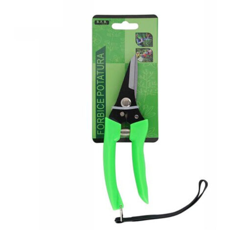 Trade Shop - Tijeras De Podar Plantas De Jardín Mango Antideslizante Muelle De Retorno 17 Cm -