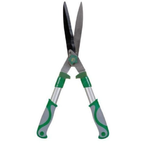 Trade Shop - Tijeras Para Setos Con Cuchillas Onduladas 52cm Jardin Cesped 4mm Espesor -