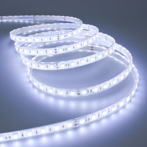 Trade Shop - Tira Led 5 Mt Smd5050 Blanco Cálido Frío Natural Neutro Impermeable 12v -