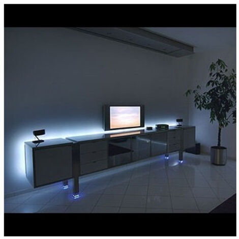 Trade Shop - Tira Led Flexible 5050 4,5m Con Alimentación + Luz Blanca Fría Cálida -