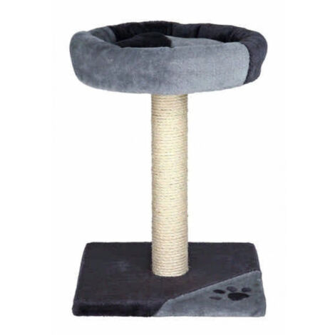 TRADE SHOP - Tiragraffi Con Tronchetto Rivestito In Sisal Naturale Fodera In Peluche Gatti -