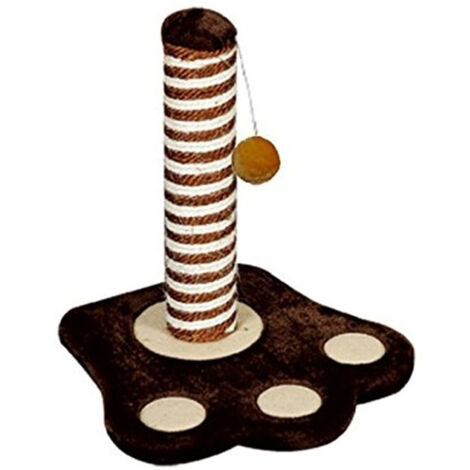 Trade Shop - Tiragraffi Gatto Ad Albero Tira Graffi Gioco Per Gatti Tappeto Base A Forma Orma -