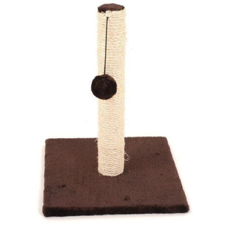 TRADE SHOP - Tiragraffi Gioco Con Palla Palestra Per Gatto Unghie Base Morbida Altezza 33cm -