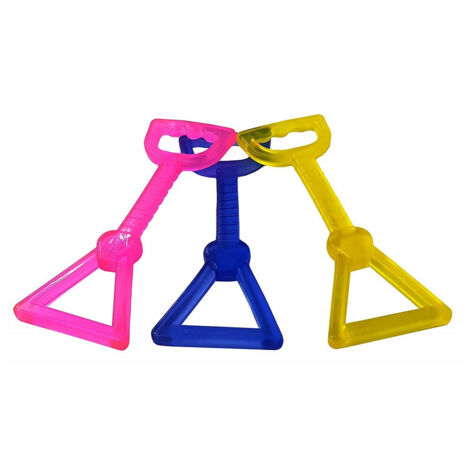 TRADE SHOP - Tiramorsi Gioco Gomma 23x9x1.5 Cm Da Masticare Morde Maniglia Cane Denti Animali -