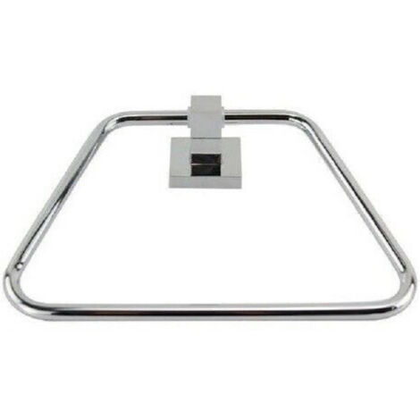Trade Shop - Toallero De Pared Baño Cuadrado 22 Cm 59183 -