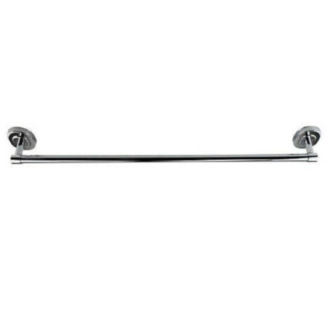 Trade Shop - Toallero De Pared De Acero Fijación Baño Con Tornillos De Cola 60 Cm 69196 -
