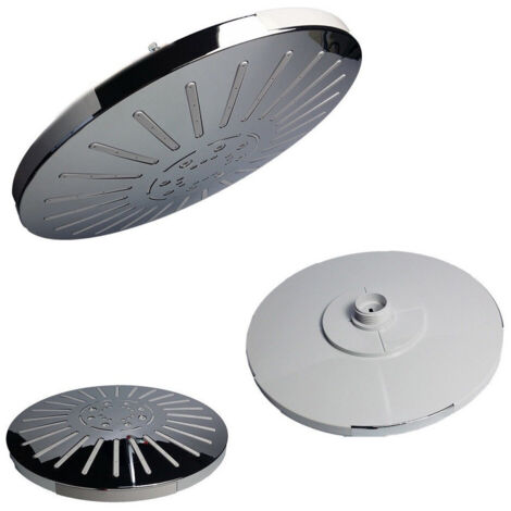 Trade Shop - TONDO ROTONDO 8" BAGNO EFFETTO PIOGGETTO SOTTILE CROMATO 93005 -