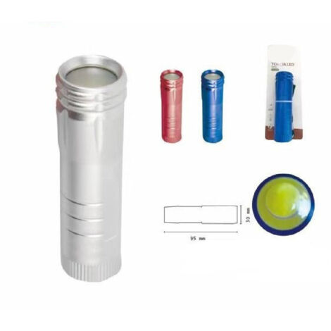 Trade Shop - Torcia Elettrica Luce Led Smd In Alluminio Tascabile Portatile Resistente Dt2036 -