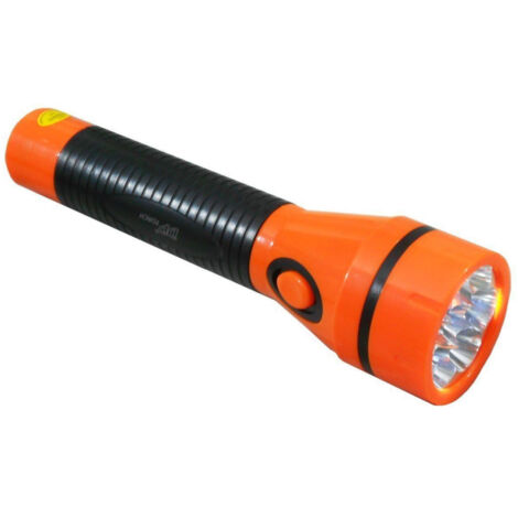 TRADE SHOP - Torcia Lampada Emergenza A Led Ricaricabile Portatile Caccia Pesca Con 7 Led -