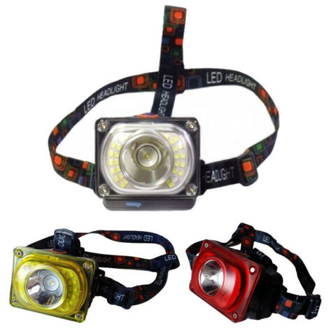 TRADE SHOP - Torcia Lampada Frontale Led Ricaricabile 30led Cree T6 4 Funzioni A Litio -