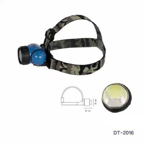TRADE SHOP - Torcia Led Cob Frontale Testa 3w Luce Regolabile Escursioni Pesca Gite Dt-2016 -