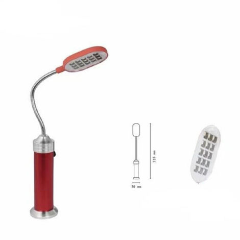 TRADE SHOP - Torcia Led Multifunzione Lampada Torcetta Magnetica Smd 2835 Tascabile Dt-2009 -