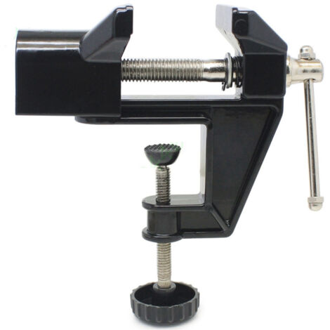 Trade Shop - Tornillo De Banco 50 Mm Mesa Fija Mordaza Base Giratoria -