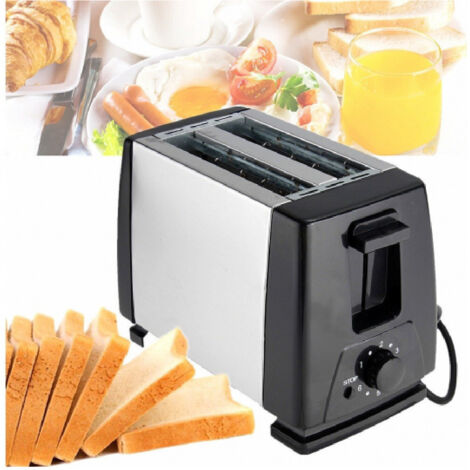 TRADE SHOP - Tostapane 750 Watt A 2 Posti Fette Pane 6 Livelli Di Velocità Per Toast Q-t159 -