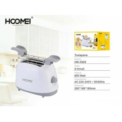 Trade Shop - TOSTAPANE 800W MIT EXTRAABILI PINZE 2 COTTURAL LIVE -