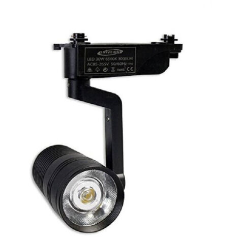 Trade Shop - TRACK SPOTLIGHT TRACK 20 WATT SCHWARZ KALTES NATÜRLICHES WARMES LICHT 2 POLIG F-20W8H -