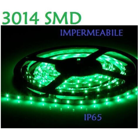 TrAdE Shop Traesio - 5 Metri Strip Striscia 300 Led 3014 Smd Per Esterno Ip65 12 V Dc Caldo Freddo - -Verde -
