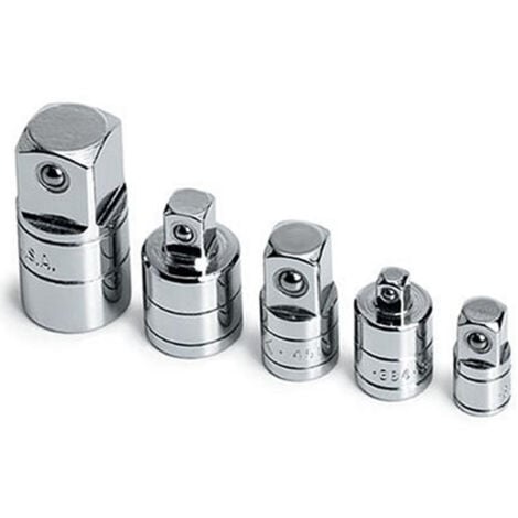 TrAdE Shop Traesio - Adattatori Riduttori Per Bussole 5 Pz Per Utensili Aria Chrome Vanadium -