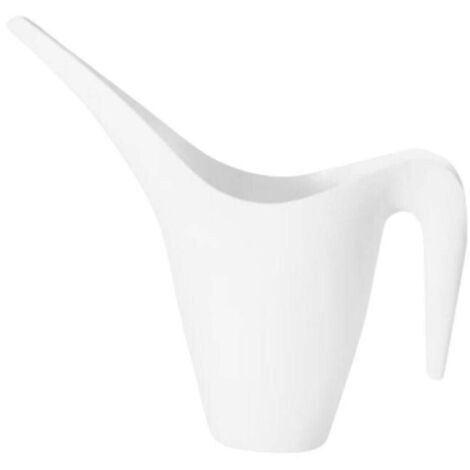 TrAdE Shop Traesio - Annaffiatoio Con Becco Lungo Bianco Innaffiatoio Per Giardino Dim.17x18.5x8cm -