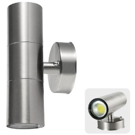 TrAdE Shop Traesio - Applique A Led Cilindro Doppio Fascio Luce Up E Down Sotto Sopra 5w -