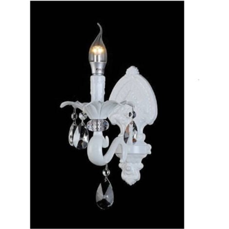 TrAdE Shop Traesio - Applique Parete A Candelabro Stile Vintage Attacco E14 Lampada Muro Retro' E43-1 -