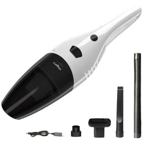 TrAdE Shop Traesio - Aspirapolvere Aspira Polvere Per Auto Senza Fili A 12v + Accessori Kit Pulizia -