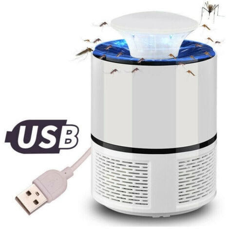 TrAdE Shop Traesio - Aspiratore Lampada Led Zanzara Anti Zanzare Zanzariera Elettrica Usb 8120