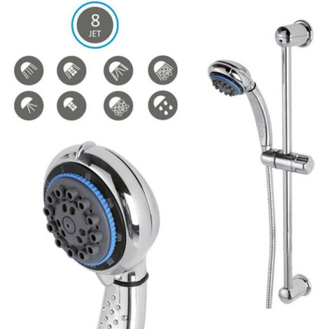 Asta Saliscendi Doccia 60 Cm OFF0 - Acciaio Inox, Regolabile In Altezza E Angolo, Finitura Cromo - Foto 7