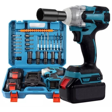 TrAdE Shop Traesio - Avvitatore Impulsi Svita Avvita Bulloni Doppia Batteria 20v 5ah + 25 Accessori -