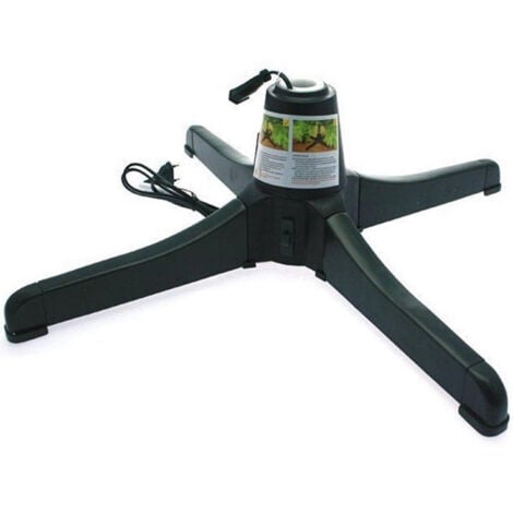 TrAdE Shop Traesio - Base Girevole Per Albero Di Natale Con Attacco Per Luci Rotante 360°